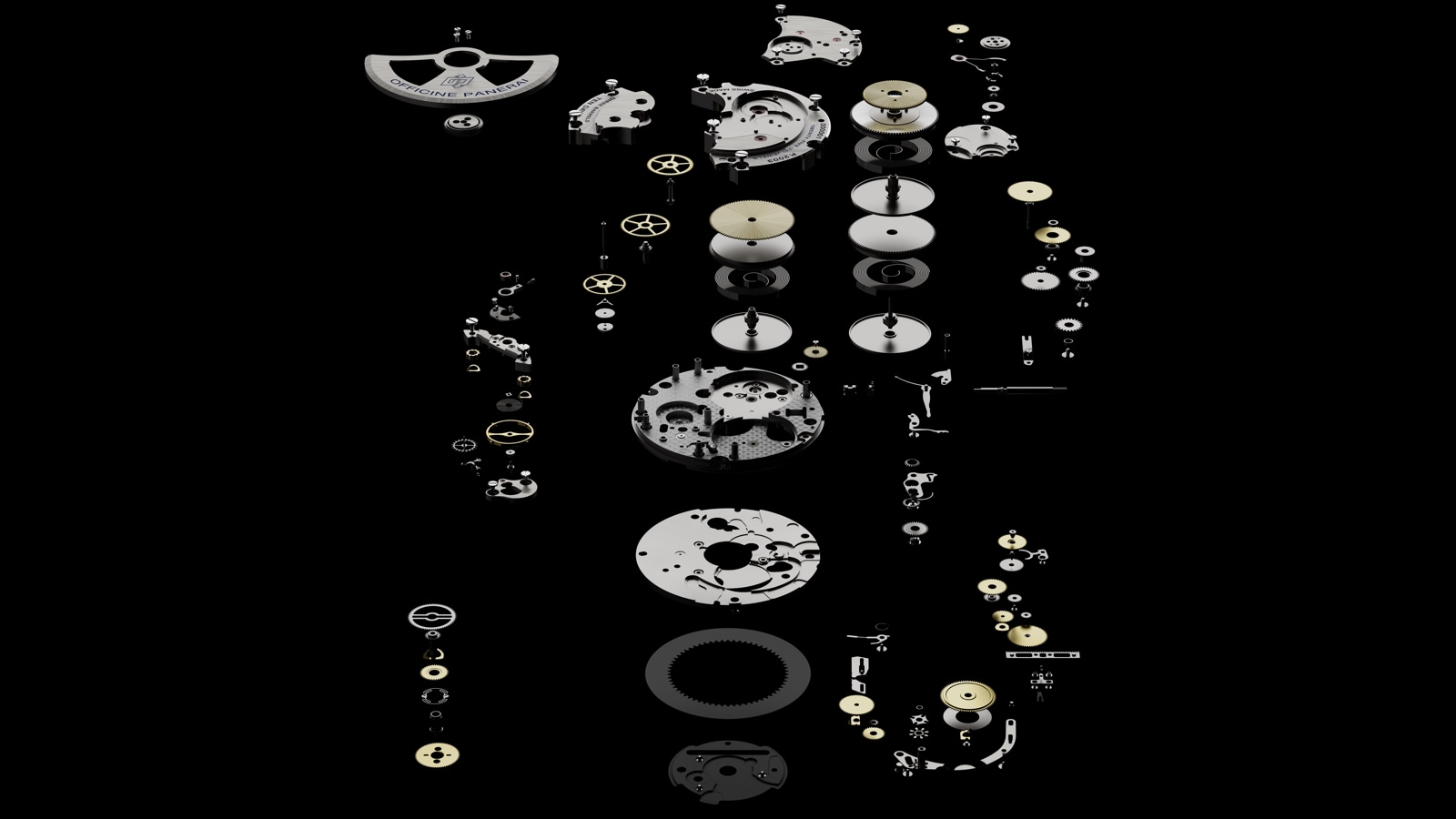 Panerai automatic movement components